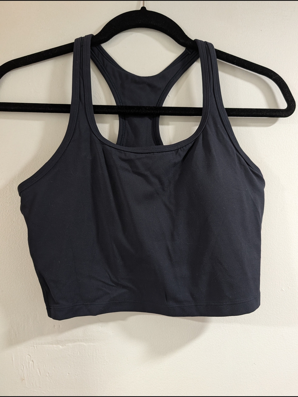 CRZ YOGA Black Racerback Sports Bra Crop